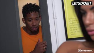 SHEILA & RIA Enjoy an Intense Ride with a Massive Black Dick🌭 - HOT HOSTEL