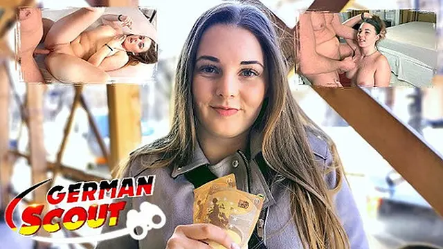 GERMAN SEDUCER - NATURAL CURvy SCHOOL GIRL ENJOYS REAL STREET CASTING