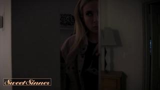 Freya's Sultry Shiver - Brunette Desires Torrid Threesome Post-Felony Feast with Quinton