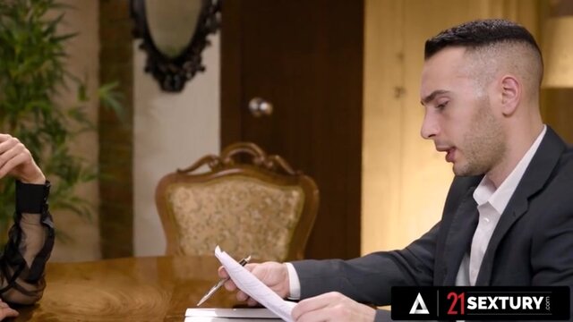 21 SEXTURY - Stunning Stacy Bloom Gets Anal Creampied By Her Lawyer